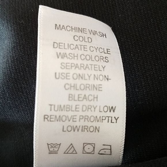 Black Dress Roaman's V Neck Fit Flare Zip Up Back Long Sleeve Women's 22 WOMAN'S - Picture 10 of 12